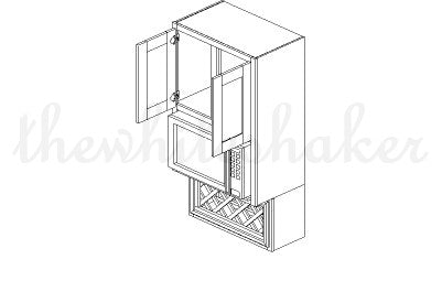 MW3042 - 30" Wide 42" High, Microwave Wall Cabinet