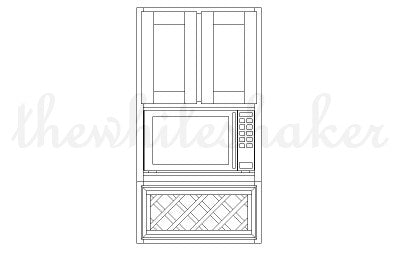 MW3042 - 30" Wide 42" High, Microwave Wall Cabinet