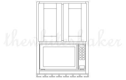 MW3042 - 30" Wide 42" High, Microwave Wall Cabinet