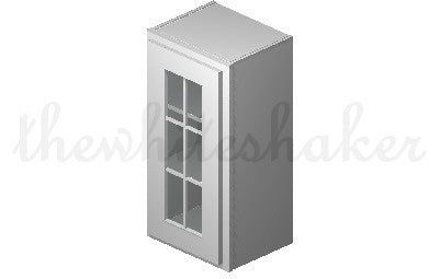 W1530 - 15" Wide 30" High, Single Door Wall Cabinet