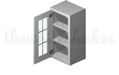 W1530 - 15" Wide 30" High, Single Door Wall Cabinet