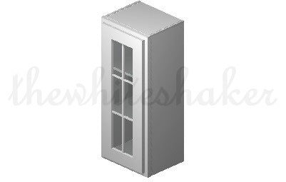 W1536 - 15" Wide 36" High, Single Door Wall Cabinet