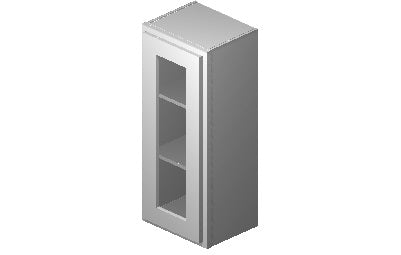 PG1536 - 15" Wide 36" High, Plain Glass Single Door