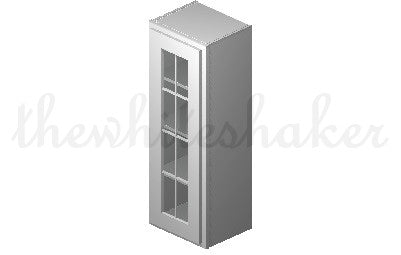 W1542 - 15" Wide 42" High, Single Door Wall Cabinet