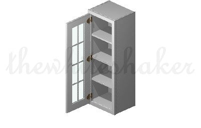 W1542 - 15" Wide 42" High, Single Door Wall Cabinet