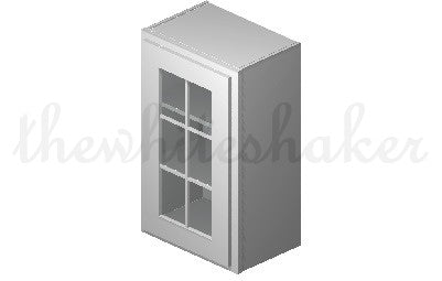 W1830 - 18" Wide 30" High, Single Door Wall Cabinet