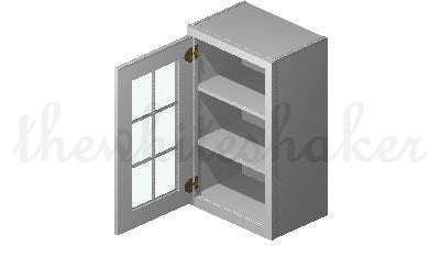 W1830 - 18" Wide 30" High, Single Door Wall Cabinet