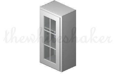 W1836 - 18" Wide 36" High, Single Door Wall Cabinet