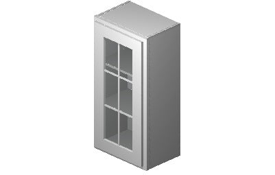 MD1836 - 18" Wide 36" High, Mullion Glass Single Door