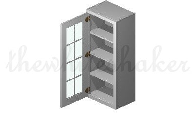 W1842 - 18" Wide 42" High, Single Door Wall Cabinet