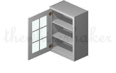 W2130 - 21" Wide 30" High, Single Door Wall Cabinet