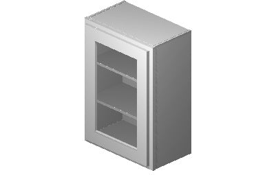 PG2130 - 21" Wide 30" High, Plain Glass Single Door