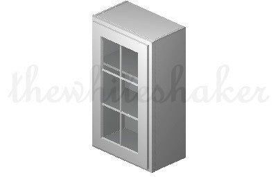 W2136 - 21" Wide 36" High, Single Door Wall Cabinet