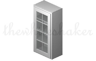 W2142 - 21" Wide 42" High, Single Door Wall Cabinet