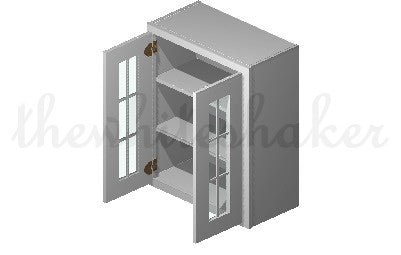 W2430 - 24" Wide 30" High, Double Door Wall Cabinet