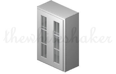 W2436 - 24" Wide 36" High, Double Door Wall Cabinet