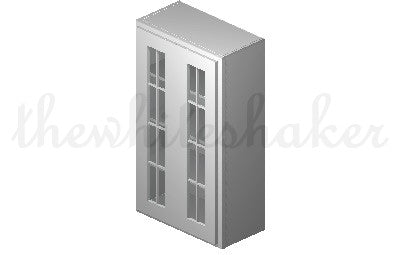 W2442 - 24" Wide 42" High, Double Door Wall Cabinet