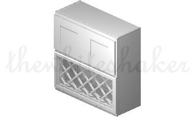 W3015 - 30" Wide 15" High, Bridge Wall Cabinet