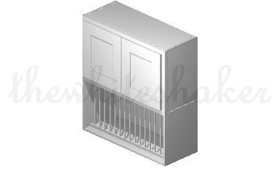 W3018 - 30" Wide 18" High, Bridge Wall Cabinet