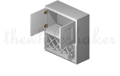 W3018 - 30" Wide 18" High, Bridge Wall Cabinet