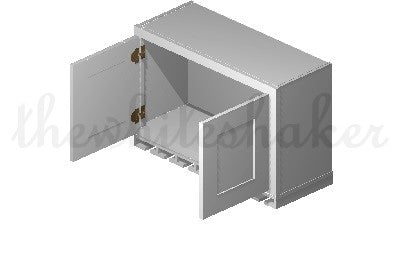 W3018 - 30" Wide 18" High, Bridge Wall Cabinet