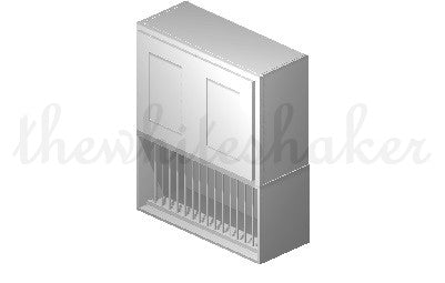 W3021 - 30" Wide 21" High, Bridge Wall Cabinet