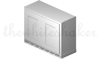 W3021 - 30" Wide 21" High, Bridge Wall Cabinet