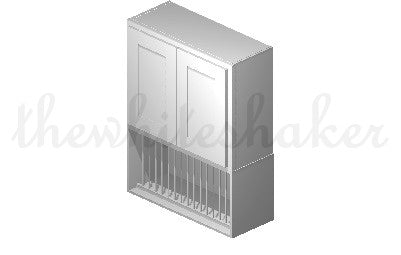 W3024 - 30" Wide 24" High, Bridge Wall Cabinet