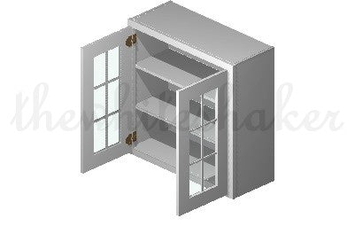 W3030 - 30" Wide 30" High, Double Door Wall Cabinet