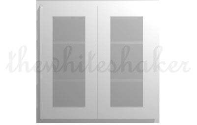 PG3030 - 30" Wide 30" High, Plain Glass Double Doors