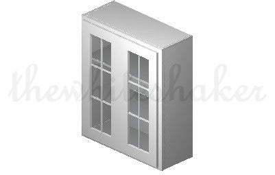 W3036 - 30" Wide 36" High, Double Door Wall Cabinet