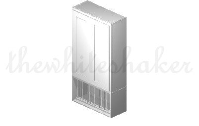 W3042 - 30" Wide 42" High, Double Door Wall Cabinet