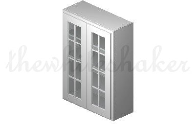 W3042 - 30" Wide 42" High, Double Door Wall Cabinet