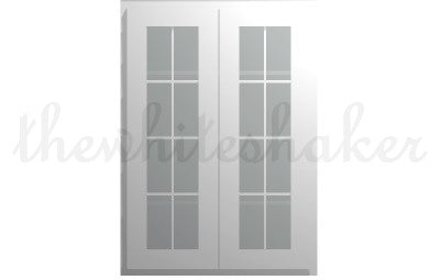 W3042 - 30" Wide 42" High, Double Door Wall Cabinet