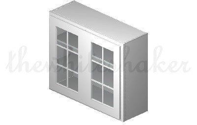 W3630 - 36" Wide 30" High, Double Door Wall Cabinet