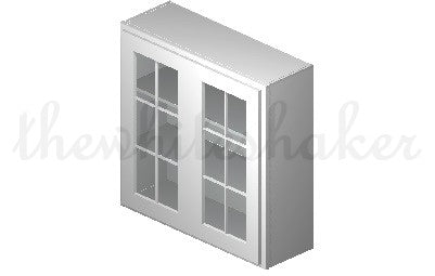 W3636 - 36" Wide 36" High, Double Door Wall Cabinet