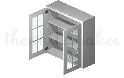 W3636 - 36" Wide 36" High, Double Door Wall Cabinet